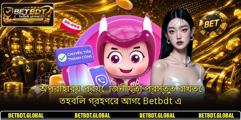 অপরিহার্য প্রয়োজনীয়তা প্রস্তুত রাখতে তহবিল গ্রহণের আগে Betbdt এ