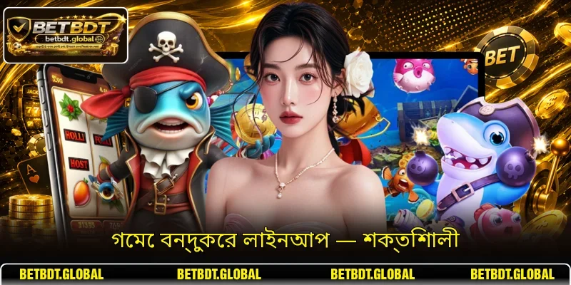 গেমে বন্দুকের লাইনআপ — শক্তিশালী