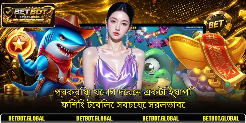 প্রক্রিয়া যোগ দেবেন একটি হ্যাপি ফিশিং টেবিলে সবচেয়ে সরলভাবে