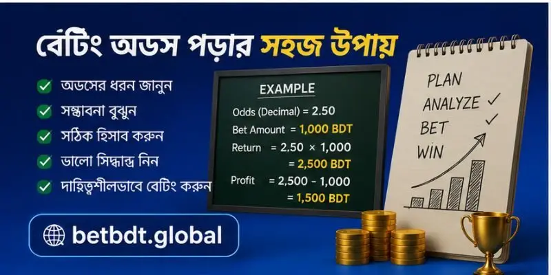 Decimal Odds, Fractional Odds এবং American Odds-এর তুলনামূলক চিত্র