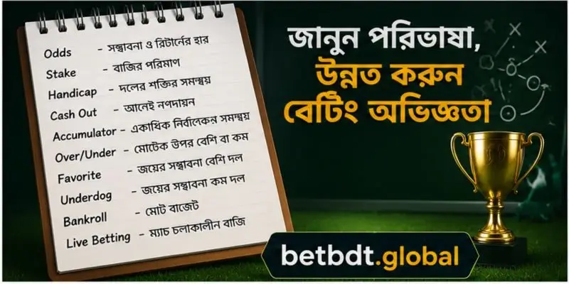 অনলাইন বেটিংয়ের গুরুত্বপূর্ণ পরিভাষা ও তাদের সহজ ব্যাখ্যা