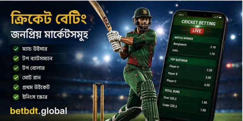 ফুটবল, ক্রিকেট ও ই-স্পোর্টসের জনপ্রিয় বেটিং মার্কেটের চিত্র
