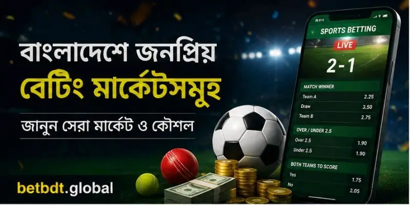 বাংলাদেশে জনপ্রিয় বেটিং মার্কেটসমূহ – ফুটবল ও ক্রিকেট বেটিং গাইড