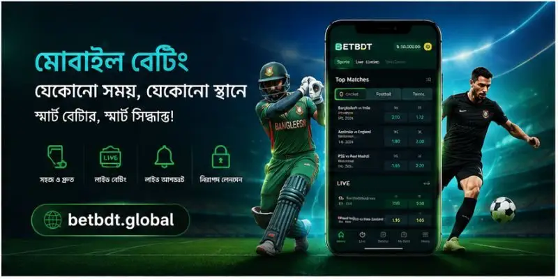 মোবাইল বেটিং ও বেটিং অডস সম্পর্কে বিস্তারিত নির্দেশিকা BETBDT.GLOBAL