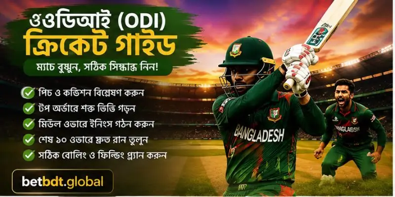 ওডিআই (ODI) ক্রিকেট গাইড | নিয়ম, ফরম্যাট ও সম্পূর্ণ পরিচিতি
