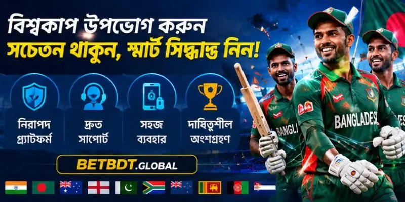 বেটবিডিটিআইসিসিক্রিকেটবিশ্বকাপেঅংশগ্রহণেরগাইড