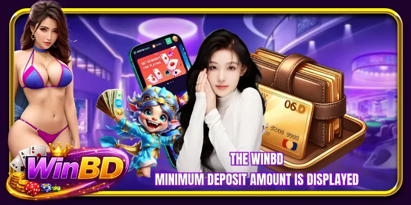 The BETBDT minimum deposit amount is displayed